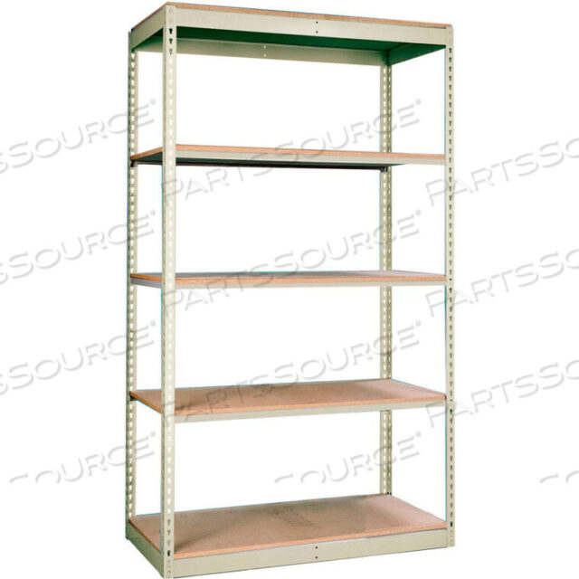 OEM#: SRS362484-5SPRIVETWELL СТЕЛЛАЖ С ОДНОЙ ЗАКЛЕПКОЙ БЕЗ БОЛТОВ 36Ш x 24Г x 84В 5 УРОВНЕЙ СТАРТЕР БЕЗ НАСТИЛА TAN от Hallowell