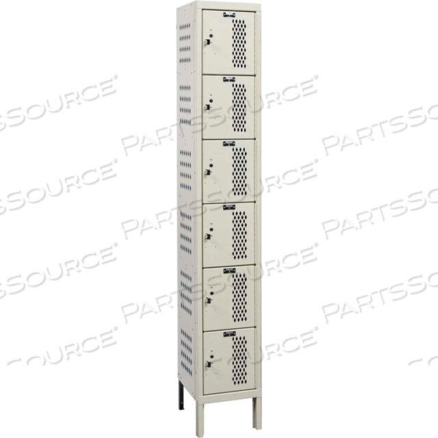 OEM#: U1258-6HV-A-PTSIX TIER 6 DOOR HEAVY DUY DUY DUY CLEAN, 12WX15DX12H, TAN, СБОРКА Hallowell