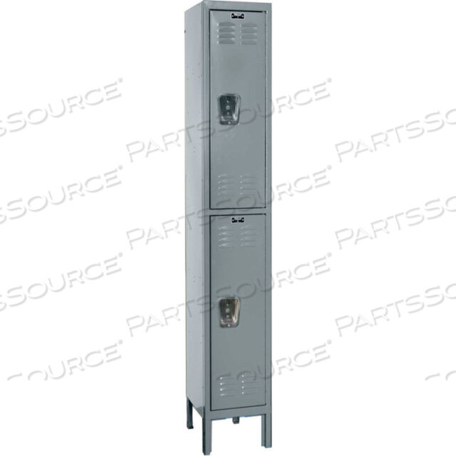 OEM#: U1518-2HGДВУХЪЯРУСНЫЙ 2-ДВЕРНЫЙ СТАЛЬНОЙ ШКАФЧИК ПРЕМИУМ-КЛАССА, 15WX21DX36H, ТЕМНО-СЕРЫЙ, В РАЗОБРАННОМ СОБРАНИЕМ от Hallowell