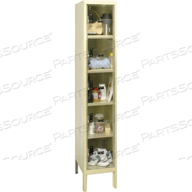 OEM#: USVP1286-5A-PTFIVE TIER 5 DOOR SAFETY-VIEW PLUS LOCKER, 12WX18DX12H, TAN, СБОРКА Hallowell