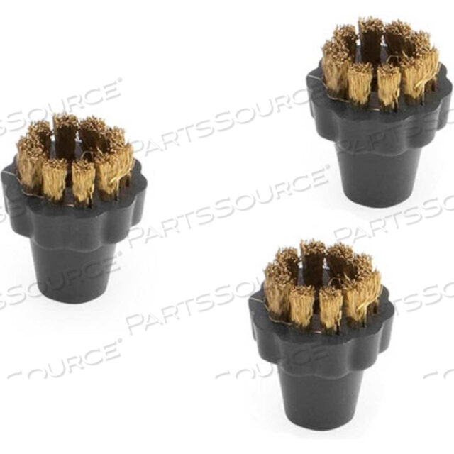 НАБОР КРУГЛЫХ ЛАТУННЫХ ЩЕТОК, 3 НАСАДКИ - ДЛЯ KARCHER SG 4/4