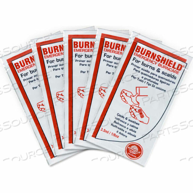 СРЕДСТВО ДЛЯ ЛЕЧЕНИЯ ОЖОГОВ BURNSHIELD, УПАКОВКА ОДИНОЧНОЙ ДОЗЫ, 5 ШТУК/ПАКЕТ