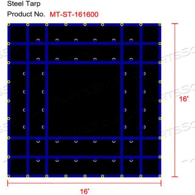 OEM#: MT-ST18-B1616БРЕЗИН ДЛЯ ТЯЖЕЛЫХ БОРТОВЫХ ГРУЗОВЫХ АВТОМОБИЛЕЙ, СТАЛЬНОЙ БРЕЗИН, 16 Ш x 16 Л, ЧЕРНЫЙ от Xtarps Corporation