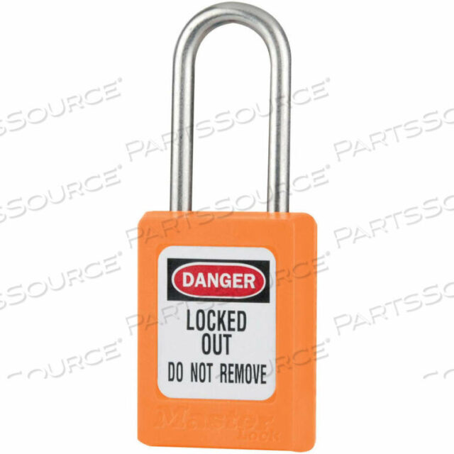 OEM#: S31KAORJТЕРМОПЛАСТИКОВЫЙ НАВЕСНОЙ ЗАМОК ZENEX, ДУГА 1-3/8 Ш X 1-1/2 В, ORG от Master Lock