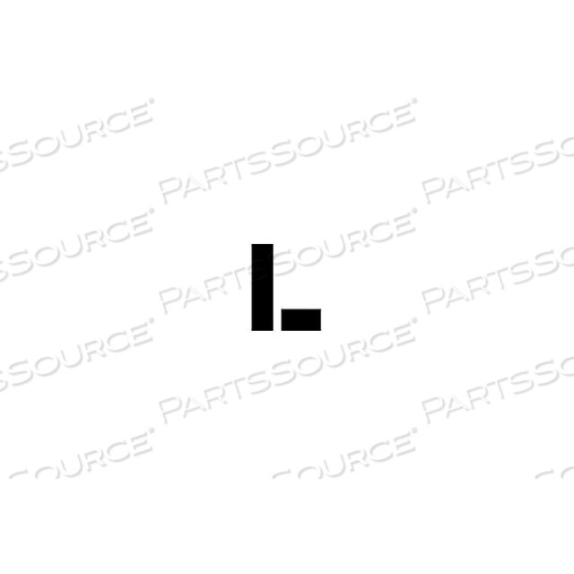 INDIVIDUAL CHARACTER STENCIL 4 - LETTER L