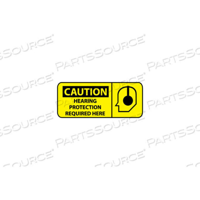 OEM#: SA118RPИГНОРИРУЕМЫЙ ЗНАК OSHA - ПЛАСТИКОВЫЙ - ВНИМАНИЕ! ЗДЕСЬ ТРЕБУЕТСЯ ЗАЩИТА ОРГАНОВ СЛУХА от National Marker Company