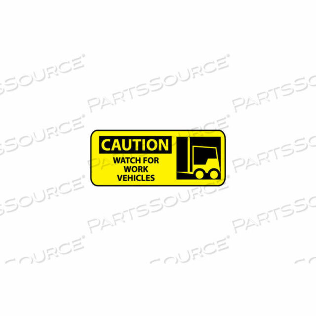 OEM#: SA122PPИГНОРИРОВАЛЬНЫЙ ЗНАК OSHA - ВИНИЛ - ВНИМАНИЕ, СЛЕДИТЕ ЗА РАБОЧИМИ ТРАНСПОРТНЫМИ СРЕДСТВАМИ от National Marker Company