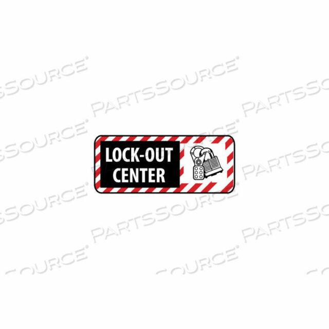 OEM#: SA148RPИГНОРИРУЕМЫЙ ЗНАК OSHA - ПЛАСТИКОВЫЙ - ЦЕНТР БЛОКИРОВКИ от National Marker Company