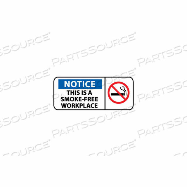 OEM#: SA190RPИГНОРИРУЕМЫЙ ЗНАК OSHA - ПЛАСТИКОВЫЙ - ОБРАТИТЕ ВНИМАНИЕ, ЭТО РАБОЧЕЕ МЕСТО ДЛЯ БЕЗКУРЕНИЯ от National Marker Company