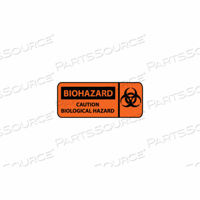 OEM#: SA52PPИЗОБРАЖЕННЫЙ ЗНАК OSHA - ВИНИЛ - ОСТОРОЖНО, БИОЛОГИЧЕСКАЯ ОПАСНОСТЬ, от National Marker Company