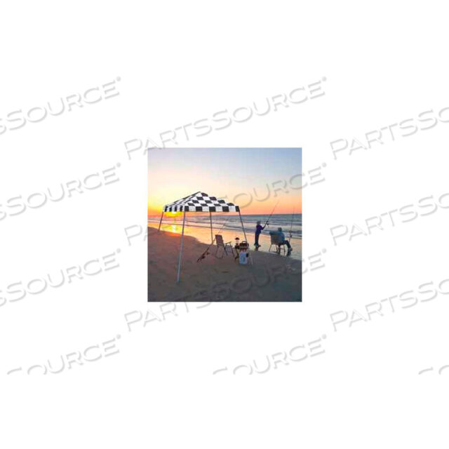 8X8 SLANT LEG POP UP CANOPY - CHECKERED FLAG COVER