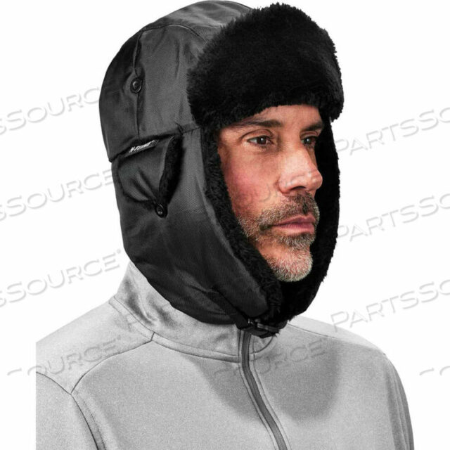 OEM#: 168576802Z ШЛЯПА-ТРАППЕР, НА МОЛНИИ, ЧЕРНАЯ, S/M от Ergodyne