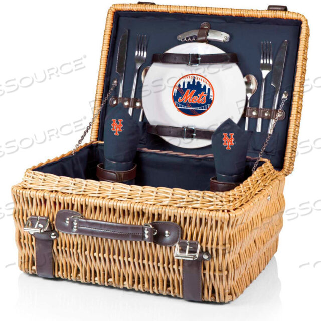 КОРЗИНА ДЛЯ ПИКНИКА CHAMPION - ТЕМНО-СИНИЙ/СИНЕРО-ГОЛУБОЙ (NEW YORK METS) ЦИФРОВАЯ ПЕЧАТЬ