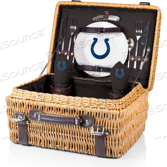 КОРЗИНА ДЛЯ ПИКНИКА CHAMPION - ЧЕРНАЯ (INDIANAPOLIS COLTS) ЦИФРОВАЯ ПЕЧАТЬ