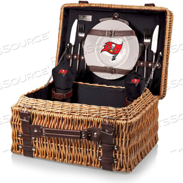КОРЗИНА ДЛЯ ПИКНИКА CHAMPION - ЧЕРНАЯ (TAMPA BAY BUCCANEERS) ЦИФРОВАЯ ПЕЧАТЬ