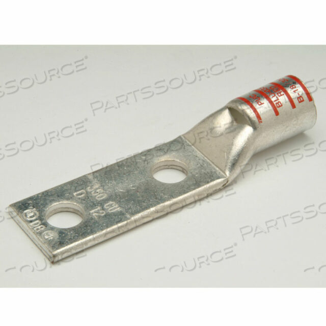 CU COMPRESS. LUG STD BARREL 2 ОТВЕРСТИЯ СО СМОТРОВЫМ ОКНОМ 300KCMIL 1/2 STUD БЕЛЫЙ