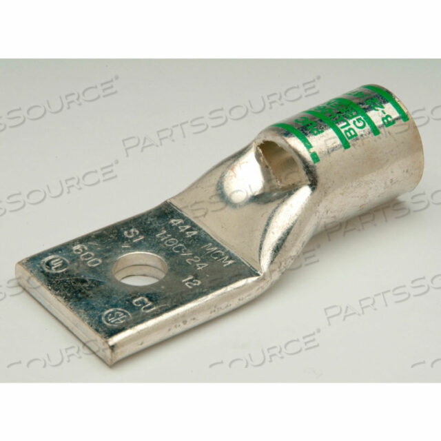 CU COMPRESS. LUG STD BARREL 1 ОТВЕРСТИЕ СО СМОТРОВЫМ ОКНОМ 2 AWG 1/4 STUD КОРИЧНЕВЫЙ
