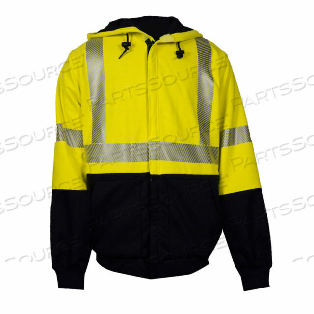СВИТШОТ FR HYBRID DELUXE HI-VIS, ТИП R, КЛАСС 3, S, ЖЕЛТЫЙ/ТЕМНО-СИНИЙ