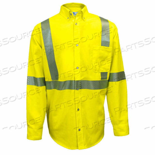 OEM#: SHRTV3C32XTLFR РУБАШКА РАБОЧАЯ СВЕТОДИОДНАЯ, ТИП R, КЛАСС 3, 2XL-T, ФЛУОРЕСЦЕНТНО-ЖЕЛТАЯ, SHRTV3C32XLTL от National Safety Apparel