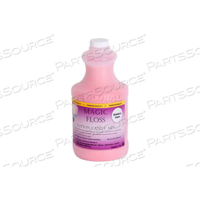 MAGIC FLOSS - 4 ФУНТА EASY POUR BOTTLE - КЛУБНИЧНЫЙ КРЕМ
