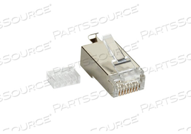ЭКРАНИРОВАННАЯ МОДУЛЬНАЯ ВИЛКА, RJ-45, 6 ПРОВОДОВ МОДУЛЬНАЯ ВИЛКА RJ-45 CAT6