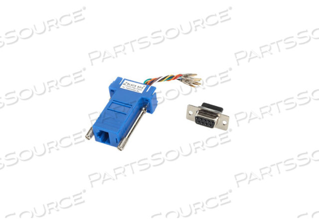 МОДУЛЬНЫЙ АДАПТЕР, DB9 FEMALE X RJ-45 FEMALE, ABS, СИНИЙ, СООТВЕТСТВУЕТ ROHS