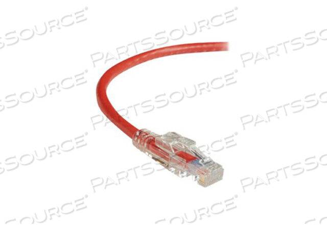 СЕТЕВОЙ КАБЕЛЬ, КРАСНЫЙ, 70 AWG, RJ-45 MALE, ПВХ-ОБОЛОЧКА, RJ-45 MALE, 550 МГц, 7 ФУТОВ, UTP CM БЛОКИРУЕМЫЙ SNAGLESS