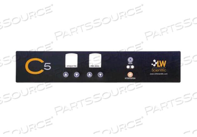 OEM#: 100110ЭТИКЕТКА ДЛЯ ЛИЦЕВОЙ ПАНЕЛИ ДЛЯ ЦЕНТРИФУГИ USA C5 от LW Scientific