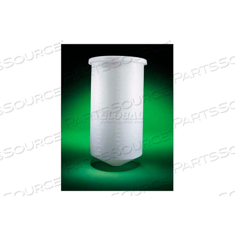 OEM#: 16120-0100HDPE, 100 ГАЛЛОНОВ, РЕЗЕРВУАР С КОНИЧЕСКИМ ДНОМ И КРЫШКОЙ, ДИАМЕТР 32 X ВЫСОТА 38, СТЕНКОЙ 1/4, БЕЛЫЙ от Saint-Gobain Performance Plastics
