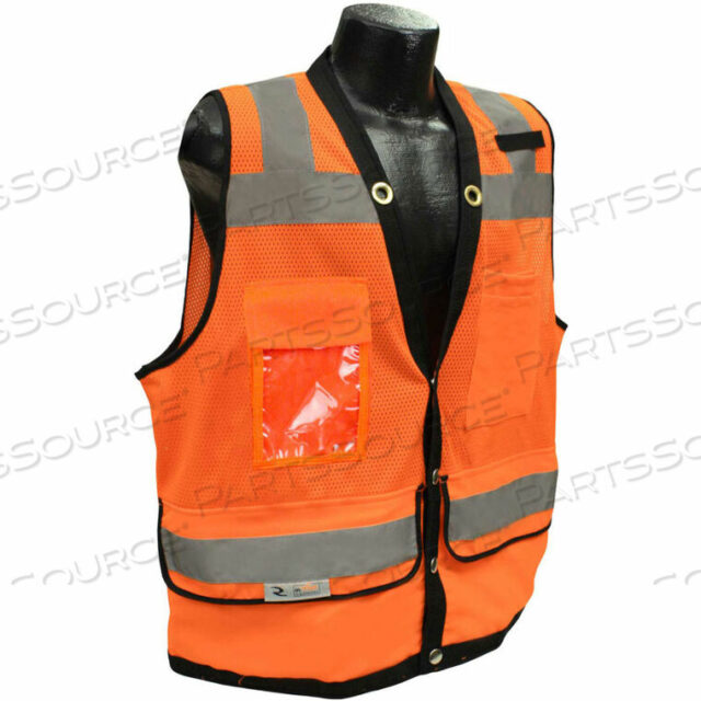 OEM#: SV59-2ZOD-4XЖИЛЕТ БЕЗОПАСНОСТИ ДЛЯ ГЕОДЕЗИСТА, КЛАСС 2, ТИП R, ВЫСОКОЙ ПРОЧНОСТИ, 4XL, ОРАНЖЕВЫЙ от Radians