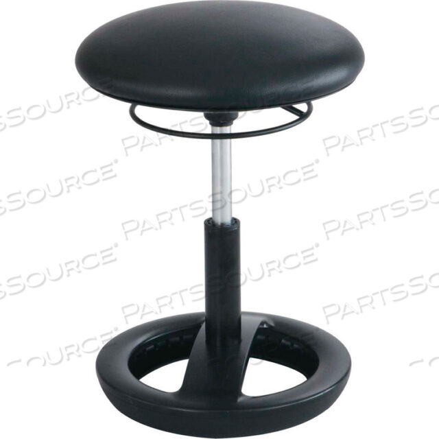 TWIXT ACTIVE SEATING STOOL - 17-22H - BLACK VINYL