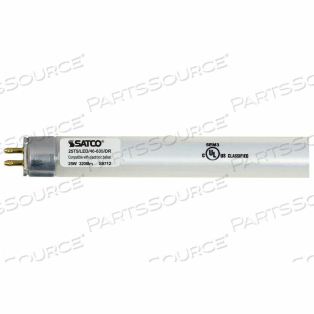 OEM#: S2991225W LED T5 4 фута люминесцентная лампа сменная двухштырьковая база 3500K от Satco