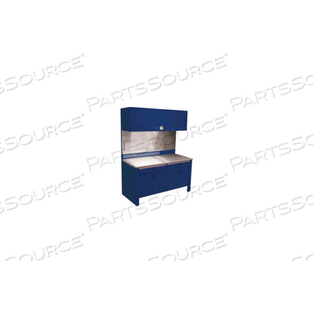 REALITI WORKCENTER-STATIONARY С ВЕРХНЕЙ СТОЛОМ ИЗ НЕРЖАВЕЮЩЕЙ СТАЛИ-ST.LOUIS BLUE