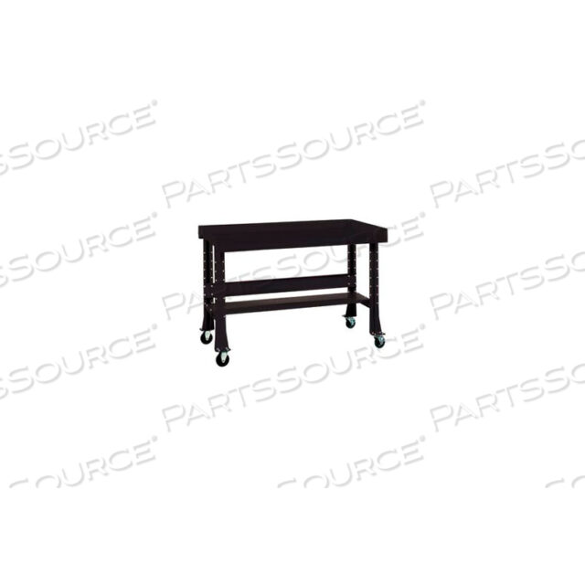 SHURESHOP MOBILE AUTOMOTIVE WORKBENCH - STAINLESS STEEL - 72W X 29D - GLOSS BLACK