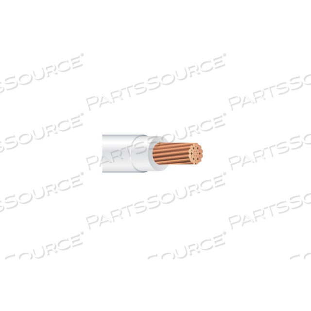 THHN 3 GAUGE СТРОИТЕЛЬНЫЙ ПРОВОД, МНОГОЖИЛЬНЫЙ, БЕЛЫЙ, 500 ФУТОВ