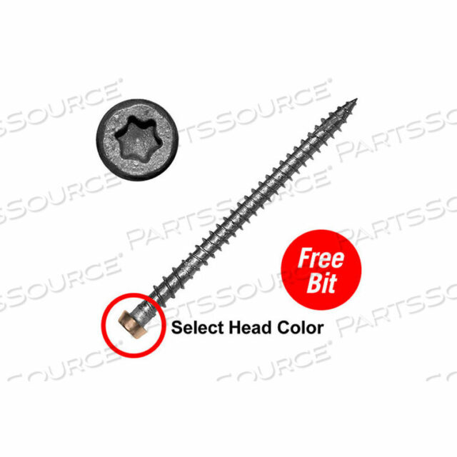 OEM#: SSCD234TH10 X 2-3/4 C-DECK КОМПОЗИТНЫЕ ШУРУПЫ ИЗ НЕРЖАВЕЮЩЕЙ СТАЛИ 305 СО ЗВЕЗДООБРАЗНОЙ ШЛИЦЕЙ - ДОМ НА ДЕРЕВЕ - УПАКОВКА 1750 шт. от Screw Products, Inc.