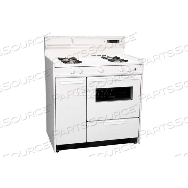 ГАЗОВАЯ ПЛИТА DELUXE WHITE, ЭЛЕКТРОННЫЙ ПОЖИГ, ЧАСЫ/ТАЙМЕР, ПОДСВЕТКА ОКНА ДУХОВКИ, 36 Вт