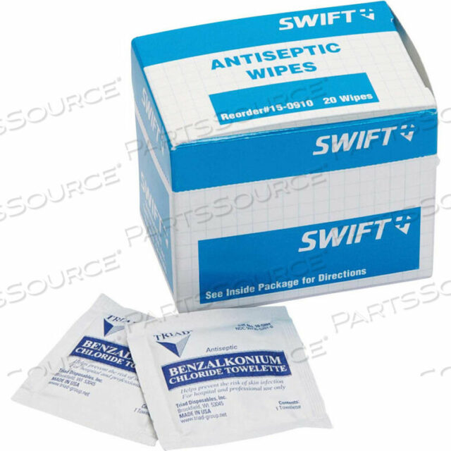 OEM#: 150910NORTH, АНТИСЕПТИЧЕСКИЕ САЛФЕТКИ, 20 В КОРОБКЕ от Honeywell