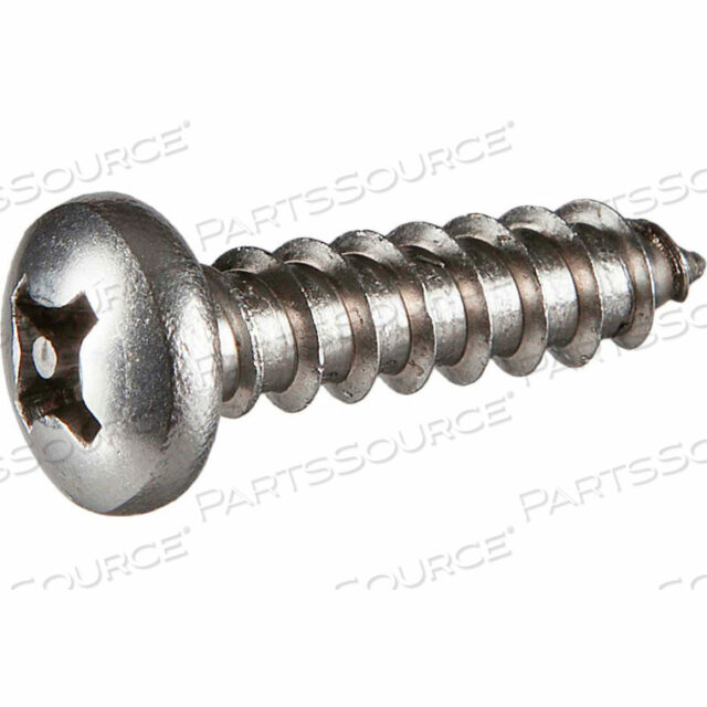 #10 X 2-1/2 SECURITY SHEET METAL SCREW - PAN PHILLIPS HEAD - 18-8 STAINLESS STEEL - PKG OF 100