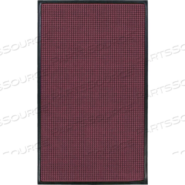 WATERHOG CLASSIC КОВРИК У ВХОДА С ВАФЕЛЬНЫМ УЗОРОМ ТОЛЩИНОЙ 3/8 3 X 12 БОРДОВЫЙ