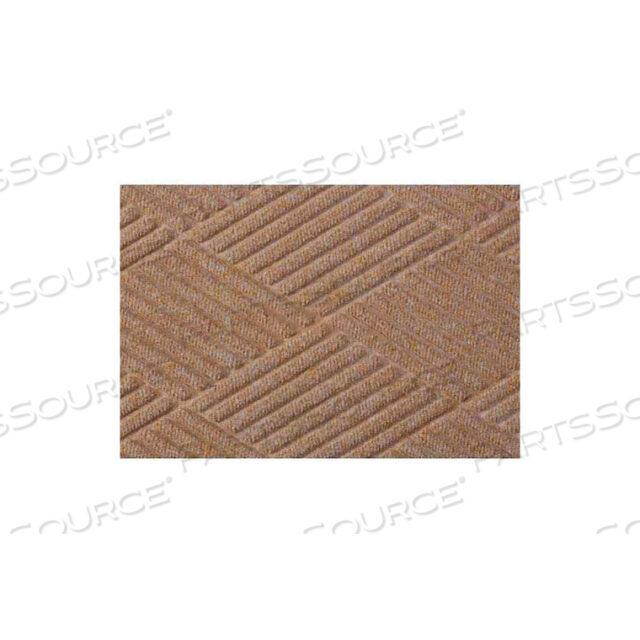 WATERHOG DIAMOND MAT FASHION BORDER ТОЛЩИНОЙ 3/8 3 X 10 СРЕДНЕ-КОРИЧНЕВЫЙ
