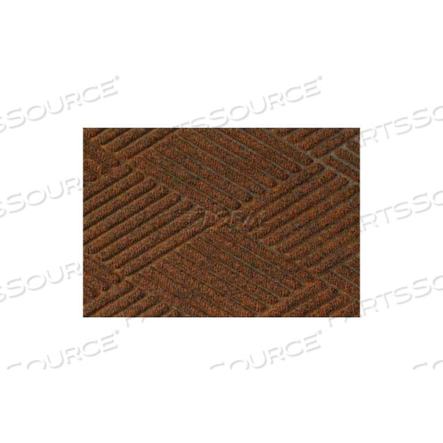 WATERHOG DIAMOND MAT FASHION BORDER ТОЛЩИНОЙ 3/8 3 X 20 ТЕМНО-КОРИЧНЕВЫЙ