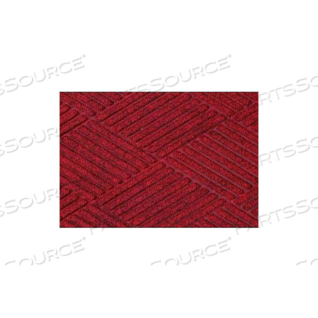 МОДНАЯ БОРДЮРЬМА WATERHOG DIAMOND MAT ТОЛЩИНОЙ 3/8 3 X 5 КРАСНЫЙ/ЧЕРНЫЙ