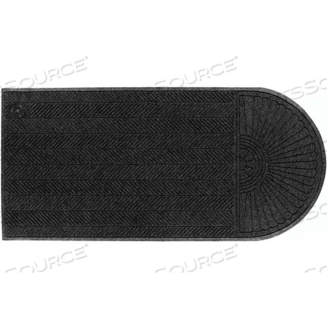 WATERHOG ECO GRAND ELITE ENTRANCE MAT + ONE END 3/8 THICK 3 X 5.5 BLACK