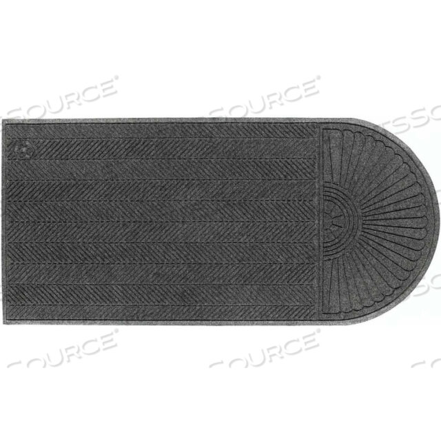 WATERHOG ECO GRAND ELITE ВХОДНОЙ КОВРИК + ОДИН КОНЕЦ ТОЛЩИНОЙ 3/8 3 X 13.9 СЕРЫЙ