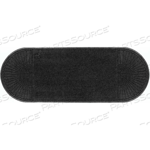 WATERHOG ECO GRAND ELITE 3/8 ТОЛЩИНЫ ДВУХСТОРОННИЙ ВХОДНОЙ КОВРИК, ЧЕРНЫЙ ДЫМЧАТЫЙ 4 X 126