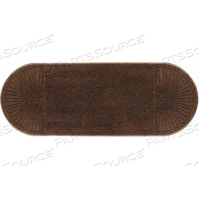 WATERHOG ECO GRAND ELITE 3/8 THICK TWO ENDS ENTRANCE MAT, CHESTNUT BROWN 3 X 117