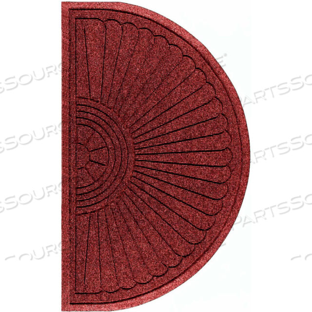 WATERHOG ECO GRAND ELITE 3/8 ТОЛСТЫЙ ПОЛУОВАЛЬНЫЙ ВХОДНОЙ КОВРИК, REGAL RED 4 X 23