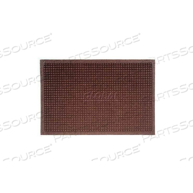 КОВРИК У ВХОДА WATERHOG FASHION BORDER ТОЛЩИНОЙ 3/8 6 X 20 ТЕМНО-КОРИЧНЕВЫЙ