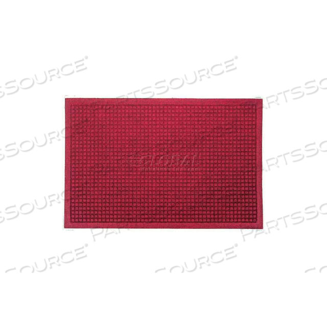 КОВРИК У ВХОДА WATERHOG МОДНЫЙ БОРДЮР ТОЛЩИНОЙ 3/8 6 X 12 КРАСНЫЙ/ЧЕРНЫЙ